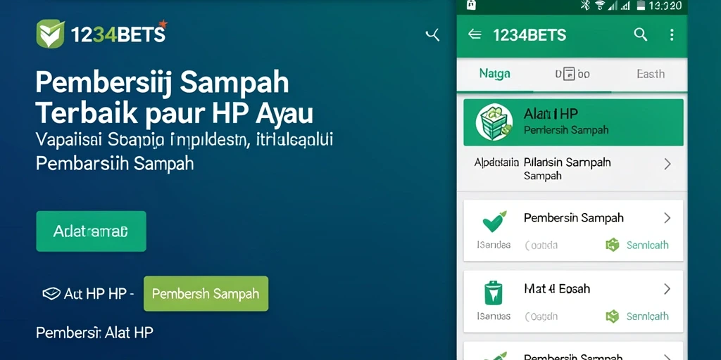 Antarmuka pengguna 1234BETS yang sederhana dan mudah dinavigasi.