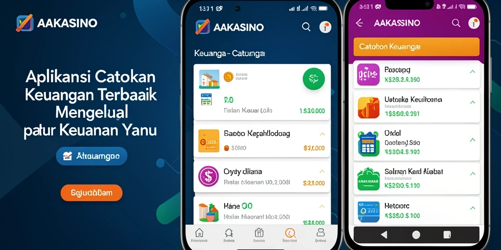 Antarmuka pengguna AAKASINO yang sederhana dan mudah digunakan untuk Catatan Keuangan.
