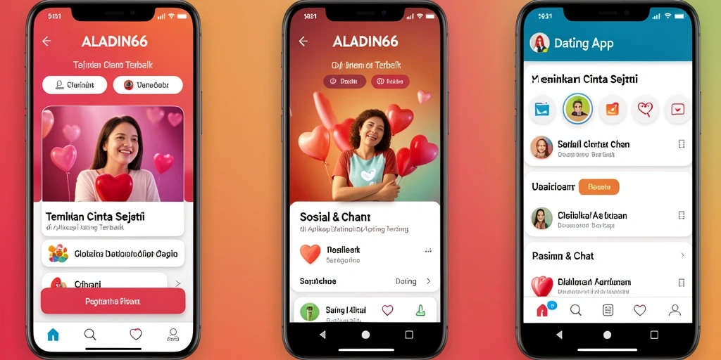Antarmuka modern dan fitur canggih ALADIN66 untuk mencari pasangan.