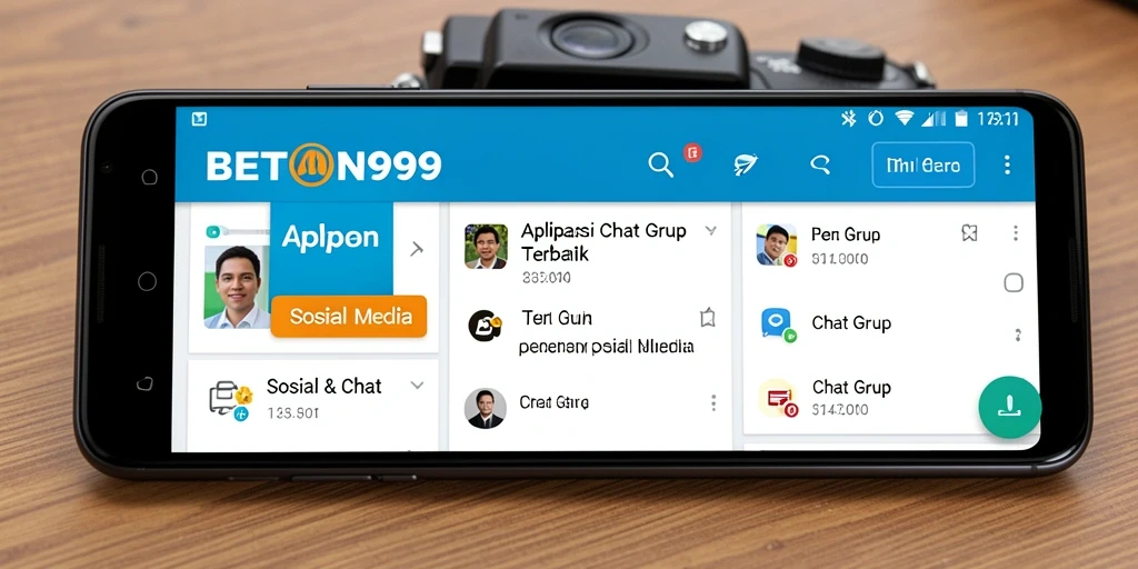 Tampilan antarmuka BETON999 dengan fitur Chat Grup yang interaktif.