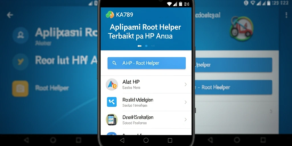 Antarmuka KA789 yang memudahkan proses rooting perangkat.