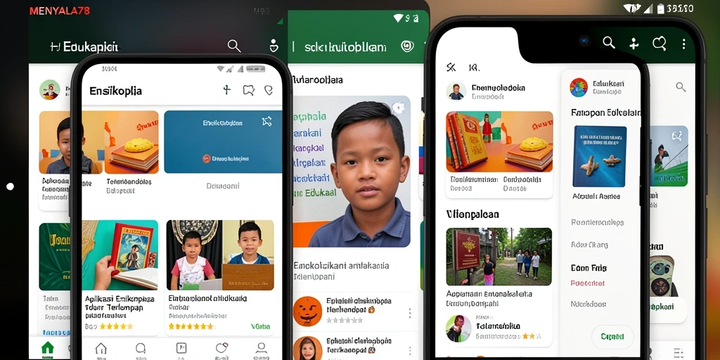 Antarmuka aplikasi MENYALA78 yang ramah pengguna dengan berbagai pilihan topik.