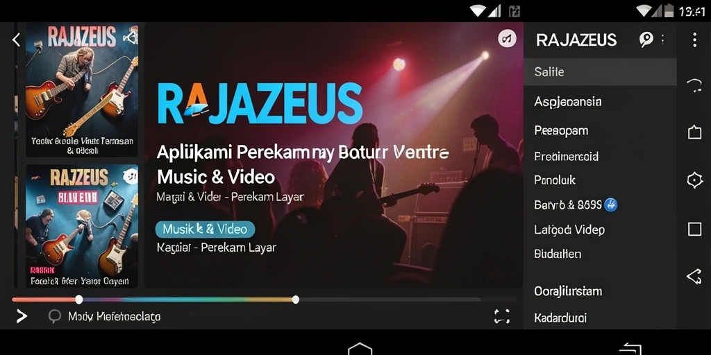 Antarmuka perekam layar RAJAZEUS yang user-friendly